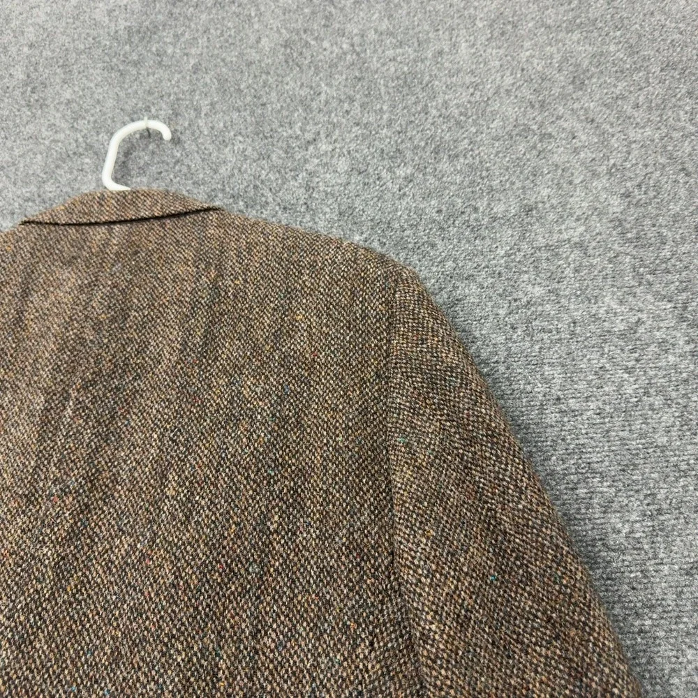 Vintage Anderson Little Blazer Mens 44R Brown Wool Harris Tweed Sport Coat